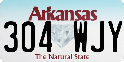 AR license plate 304WJY