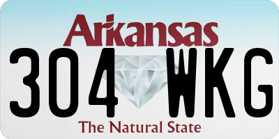 AR license plate 304WKG