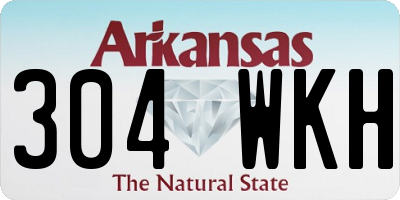 AR license plate 304WKH