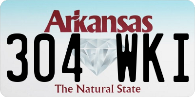 AR license plate 304WKI