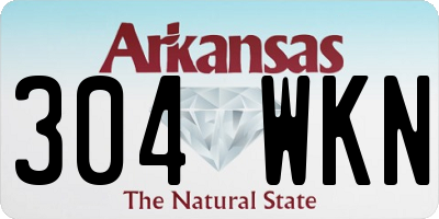 AR license plate 304WKN