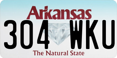 AR license plate 304WKU