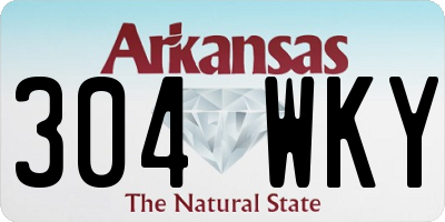 AR license plate 304WKY