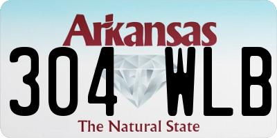 AR license plate 304WLB