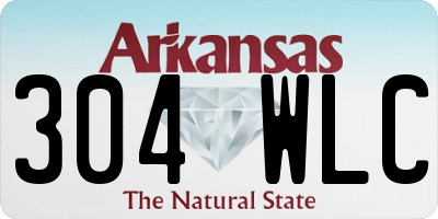 AR license plate 304WLC