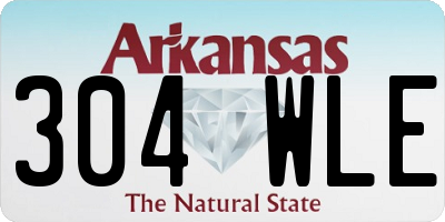 AR license plate 304WLE