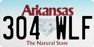 AR license plate 304WLF