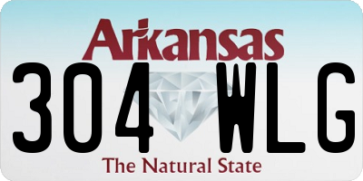 AR license plate 304WLG
