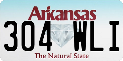 AR license plate 304WLI