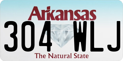 AR license plate 304WLJ