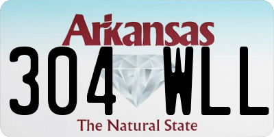 AR license plate 304WLL