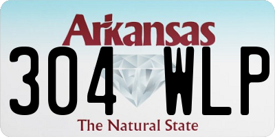 AR license plate 304WLP