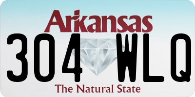 AR license plate 304WLQ