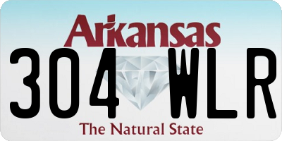 AR license plate 304WLR