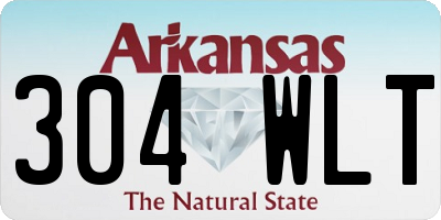 AR license plate 304WLT