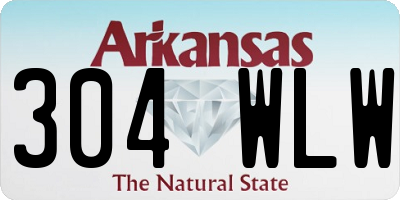 AR license plate 304WLW