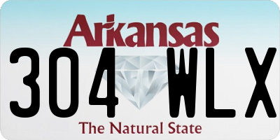 AR license plate 304WLX