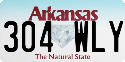 AR license plate 304WLY
