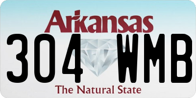 AR license plate 304WMB