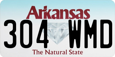 AR license plate 304WMD