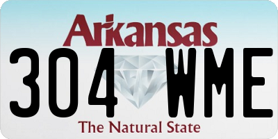 AR license plate 304WME