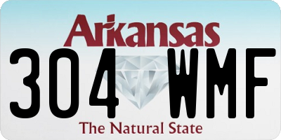 AR license plate 304WMF