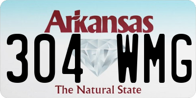 AR license plate 304WMG