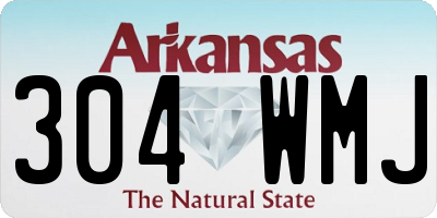 AR license plate 304WMJ