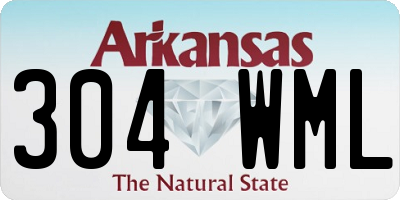 AR license plate 304WML