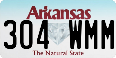 AR license plate 304WMM