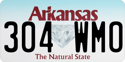 AR license plate 304WMO