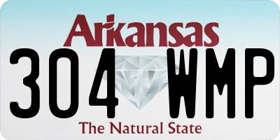 AR license plate 304WMP
