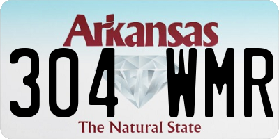 AR license plate 304WMR