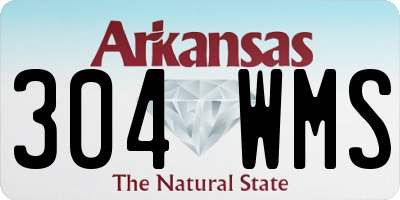 AR license plate 304WMS