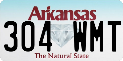 AR license plate 304WMT