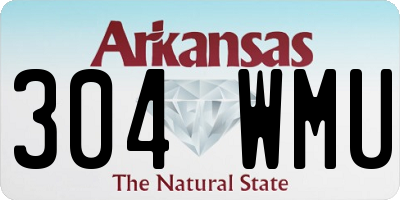 AR license plate 304WMU