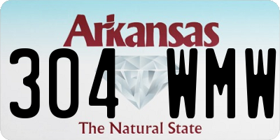 AR license plate 304WMW