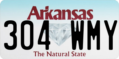 AR license plate 304WMY