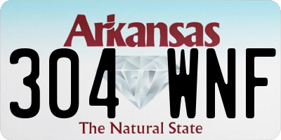AR license plate 304WNF
