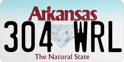 AR license plate 304WRL