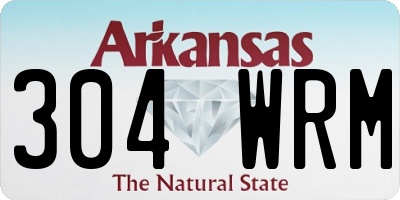 AR license plate 304WRM