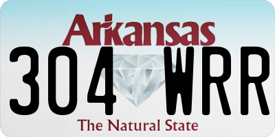 AR license plate 304WRR