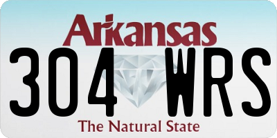AR license plate 304WRS