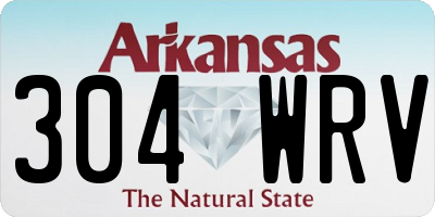 AR license plate 304WRV
