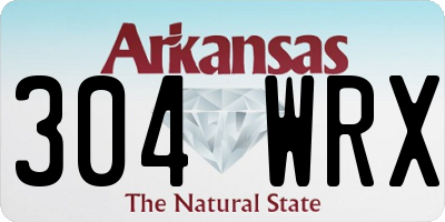AR license plate 304WRX