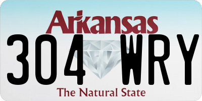AR license plate 304WRY