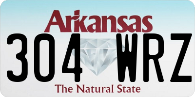 AR license plate 304WRZ
