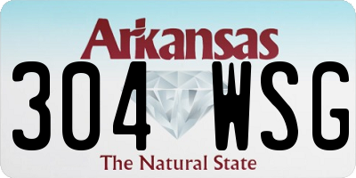 AR license plate 304WSG