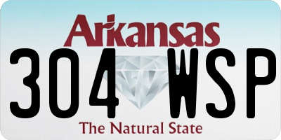 AR license plate 304WSP