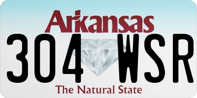 AR license plate 304WSR